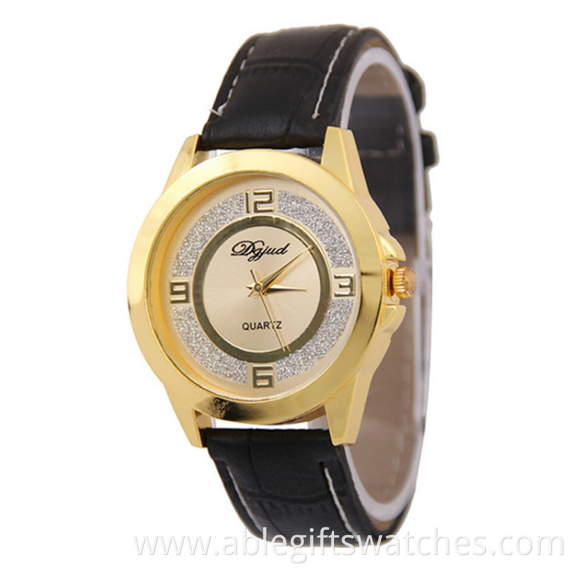 gold militry watch